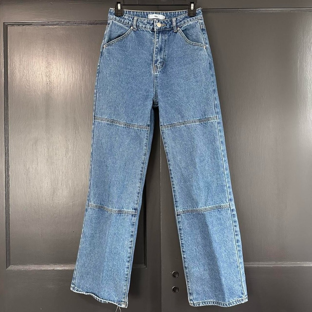 Wide Leg Adika Jeans with seam detail